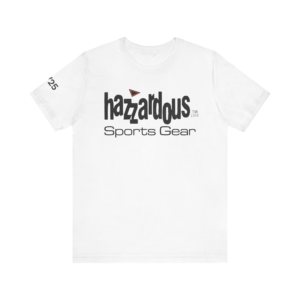 Hazzardous Sports Gear Shirt Black Logo With Right Sleeve Logo