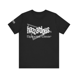 Hazzardous Sports Gear Shirt With Triangle Logo and Sleeve Logo